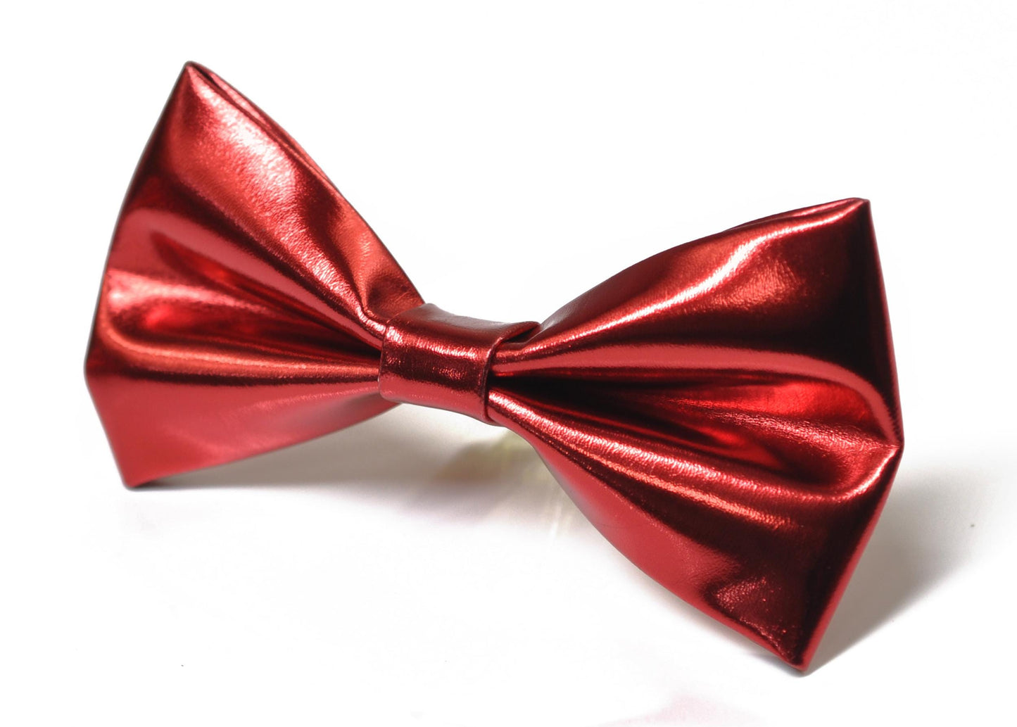 Red Shining Faux Leather Pretied Bow Tie Bowties Wedding Party for Men / Youth Teenage / Toddler Boy / Baby Infant