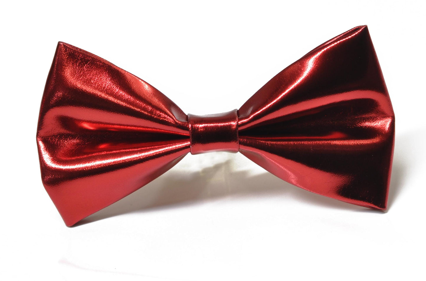 Red Shining Faux Leather Pretied Bow Tie Bowties Wedding Party for Men / Youth Teenage / Toddler Boy / Baby Infant