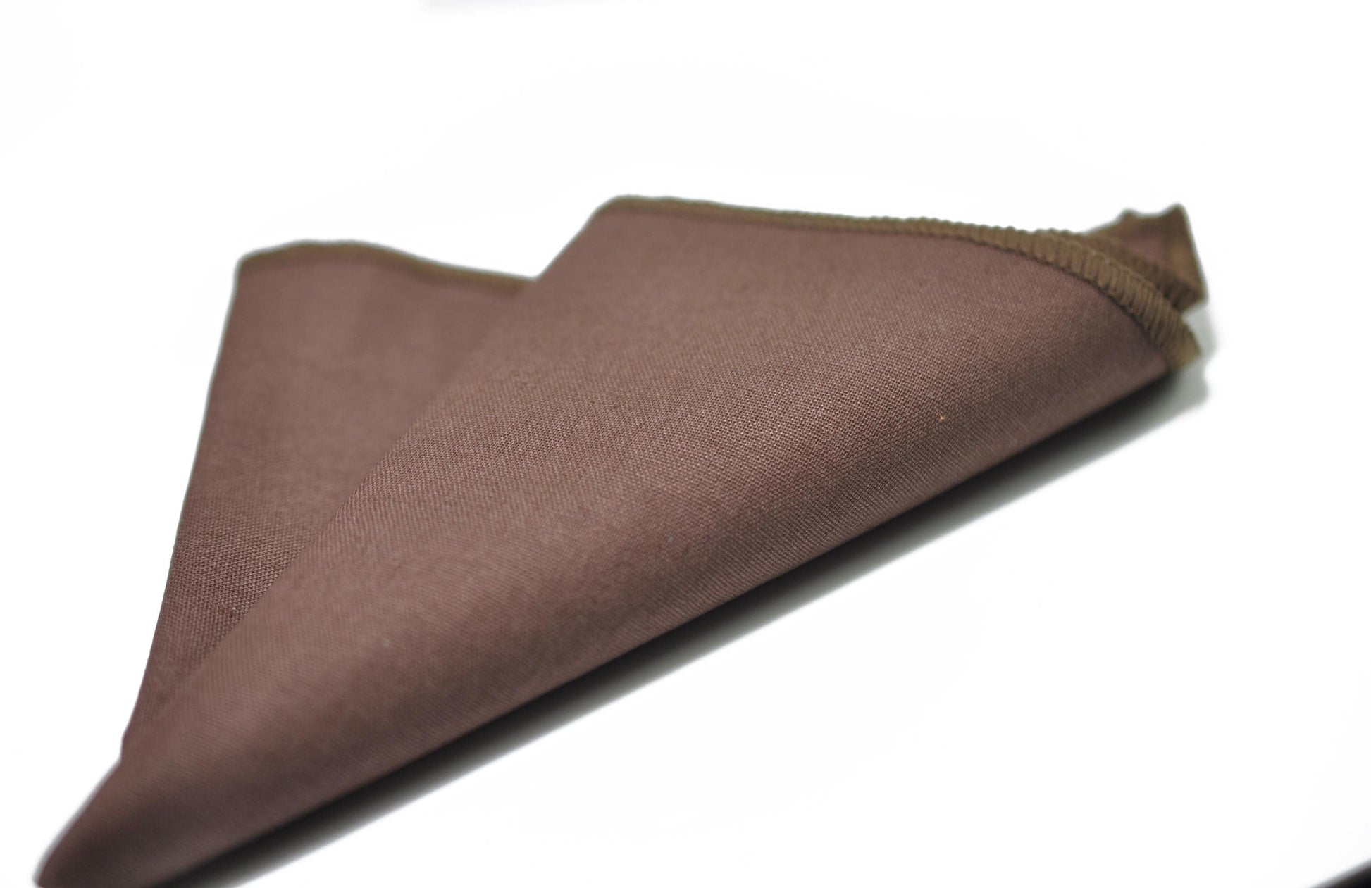 Dark brown Coffee Cotton Neck Tie Necktie + pocket Squares Hanky Handkerchief Wedding for Men / Youth / Boys Kids / Baby Infant Toddler