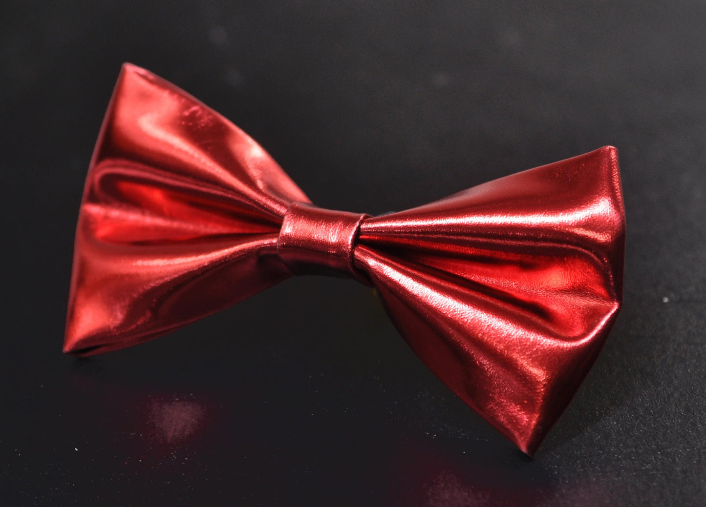 Red Shining Faux Leather Pretied Bow Tie Bowties Wedding Party for Men / Youth Teenage / Toddler Boy / Baby Infant