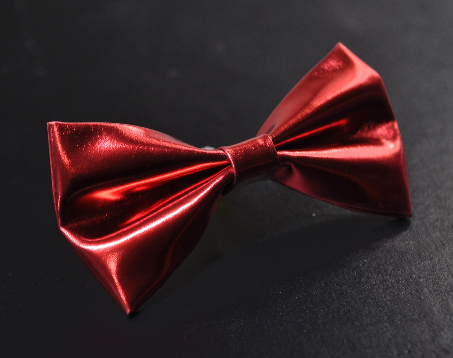 Red Shining Faux Leather Pretied Bow Tie Bowties Wedding Party for Men / Youth Teenage / Toddler Boy / Baby Infant
