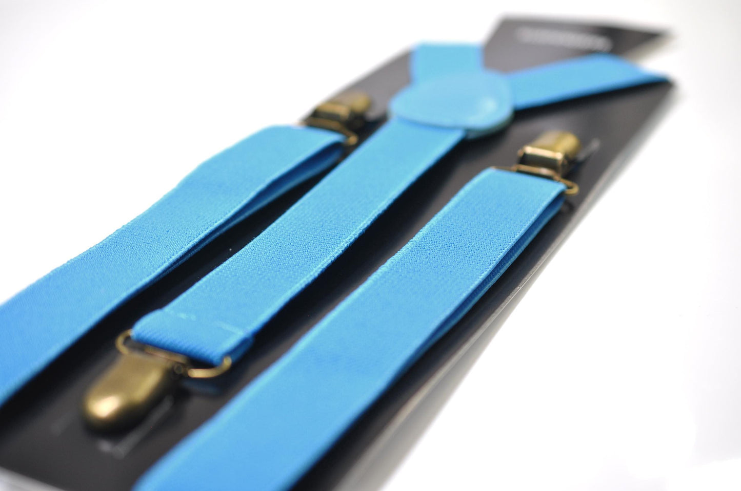 Gold Seahorse & Seaweed Blue Bow tie Bowtie + Sky Blue Suspenders Braces for Men / Youth Teenage/ Boys Kids / Baby Infant Toddler