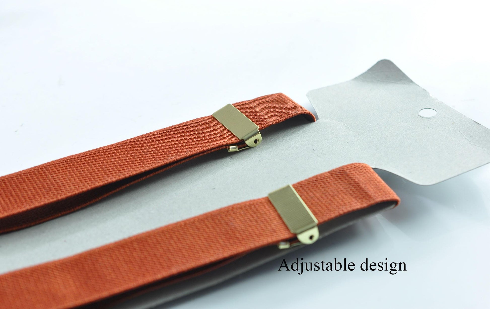 Gold Seahorse & Seaweed Blue Bow tie Bowtie + Burnt Orange Suspenders Braces for Men / Youth Teenage/ Boys Kids / Baby Infant Toddler