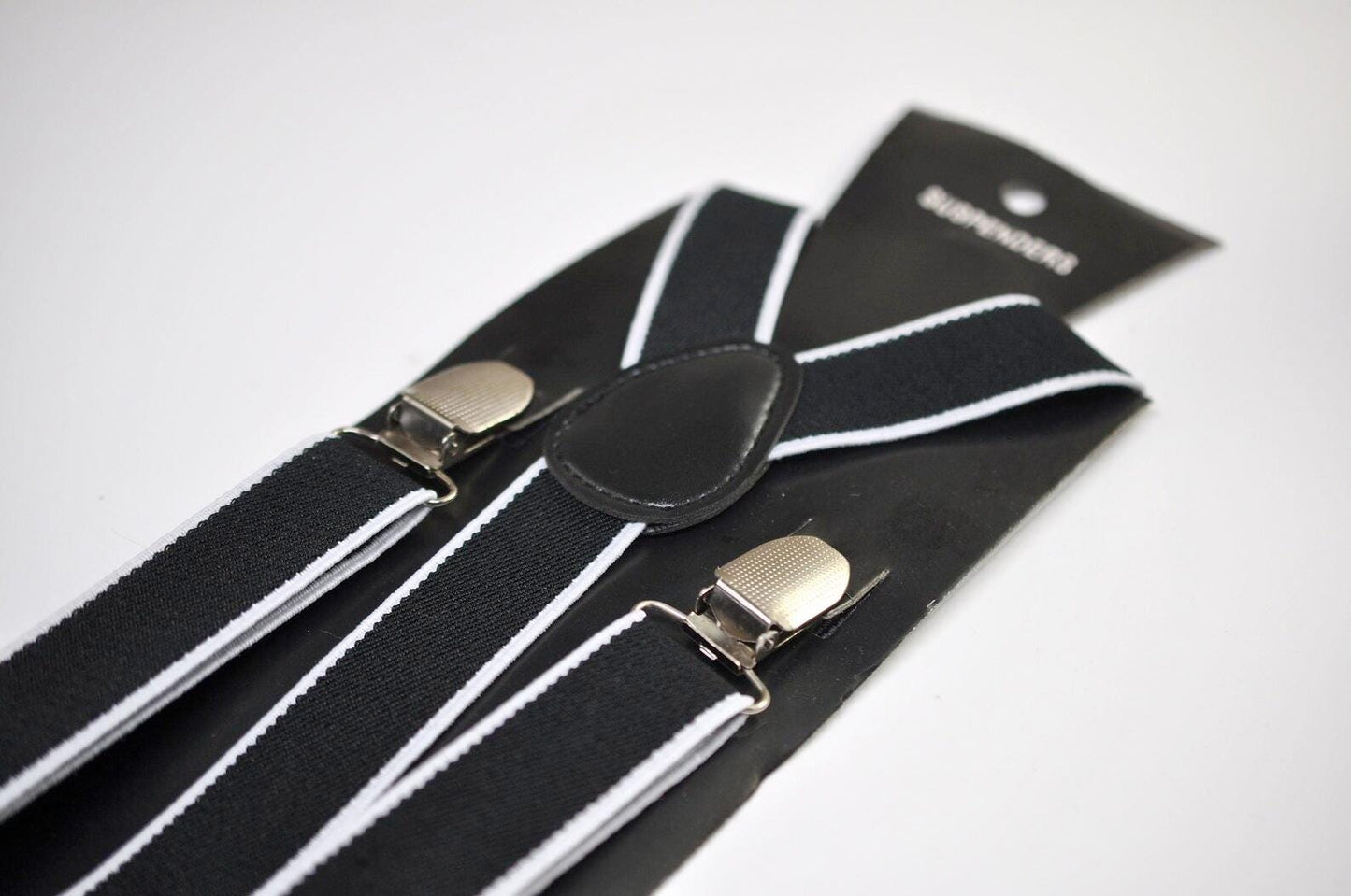 Black Dinosaur White Cotton Bow tie Bowtie + White BLACK Suspenders Braces for Men / Youth Teenage/ Boys Kids / Baby Infant Toddler