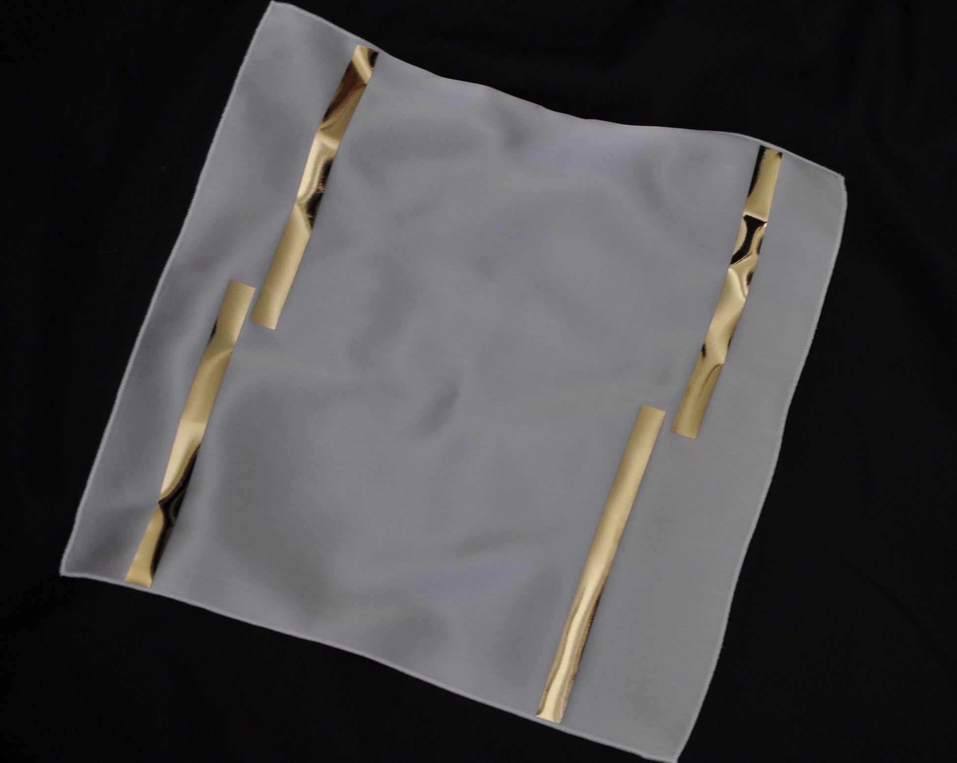 Men Men's Silk Green White Black and Gold Shining Handmade Pocket Squares for Wedding Formal Hanky Handkerchief