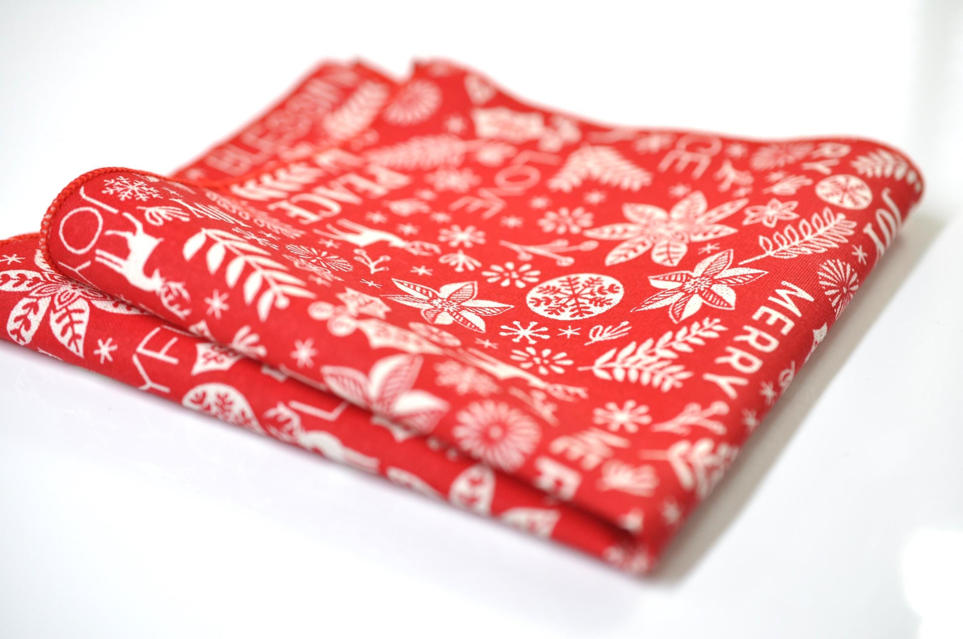 Pocket Square Handkerchief Snowflakes, Reindeer Merry Lettering Xmas Christmas Hanky Suit&Tuxedo Men / Youth/ Boy Kids / Baby Infant Toddler