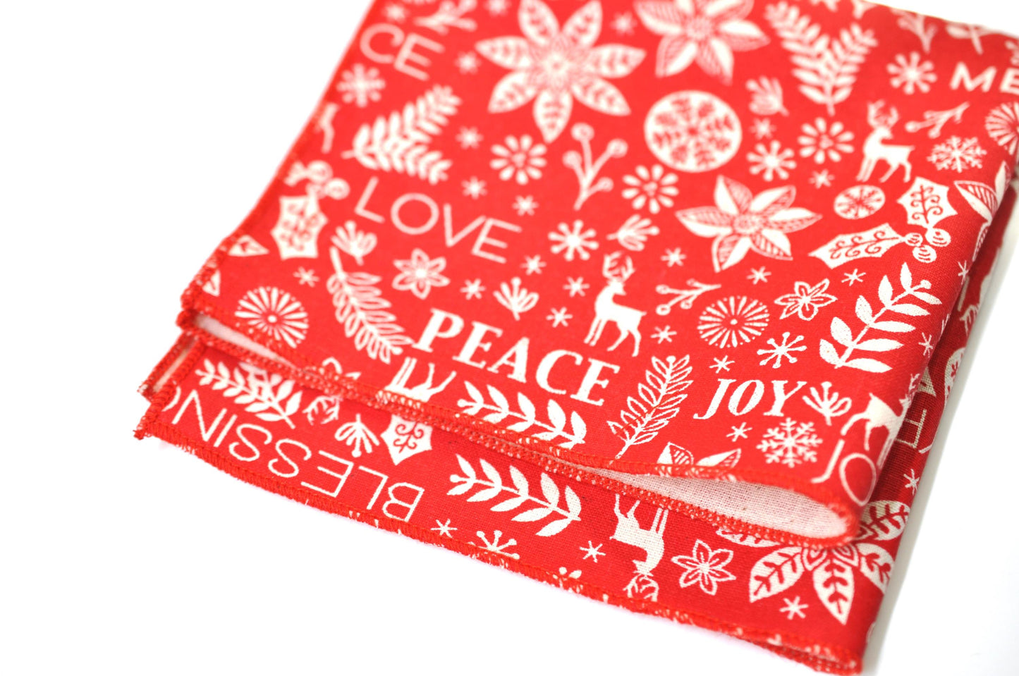 Pocket Square Handkerchief Snowflakes, Reindeer Merry Lettering Xmas Christmas Hanky Suit&Tuxedo Men / Youth/ Boy Kids / Baby Infant Toddler
