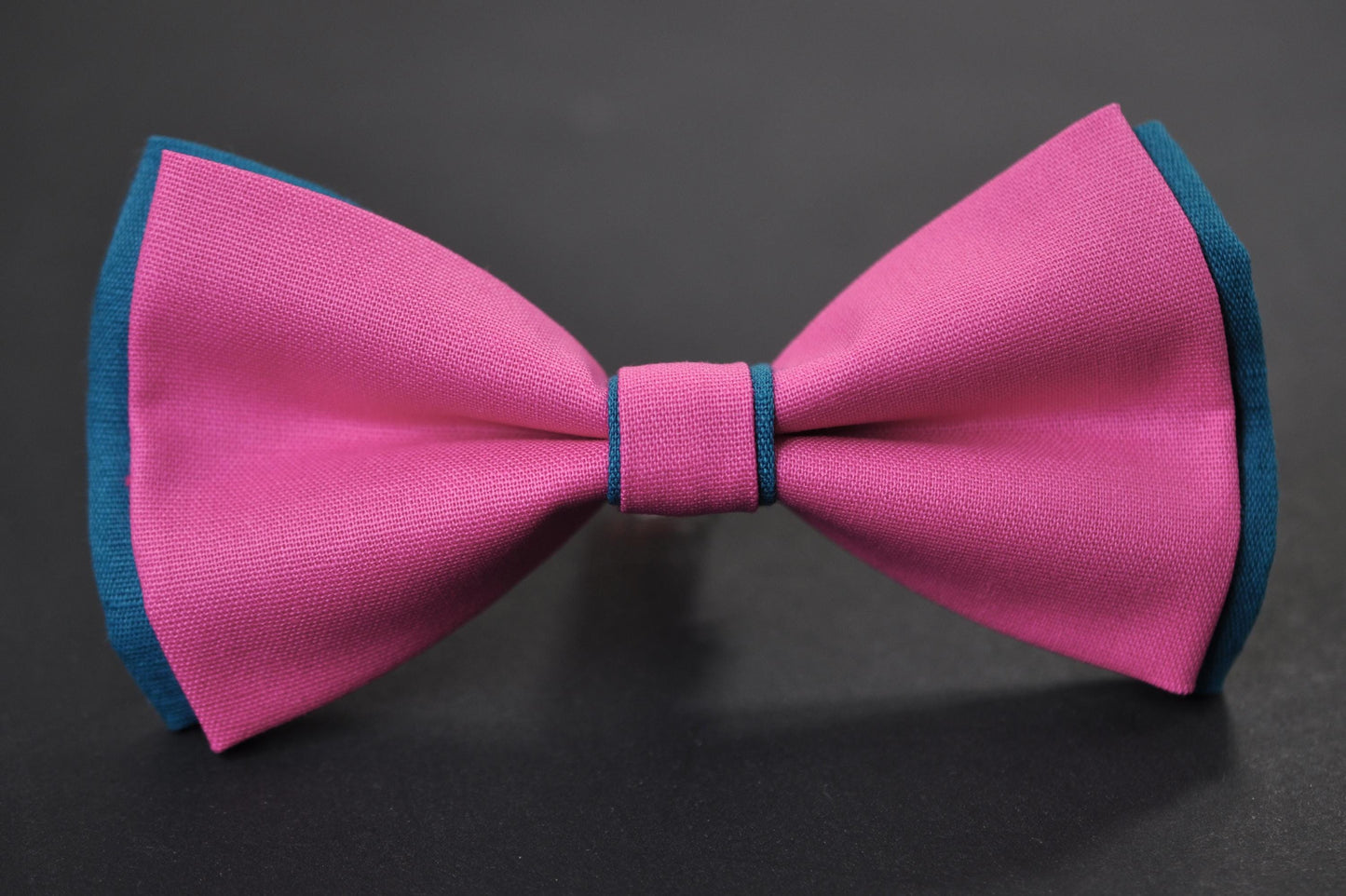 Teal Blue Candy Pink Cotton Pre tied Bow tie Bowtie for Men Adult / Youth Teenage / Boy Kids / Baby Infant