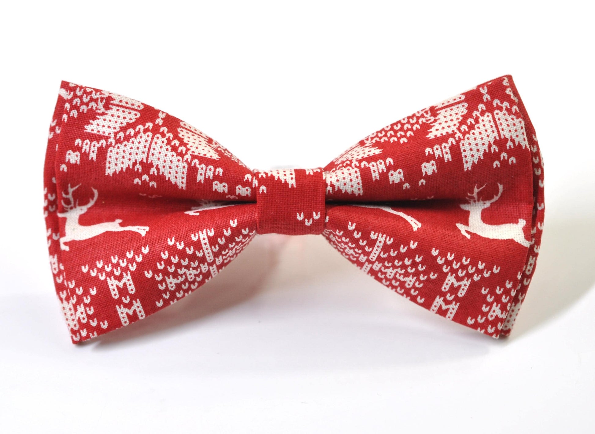 Red White Deer Elks ELK Christmas Bow tie Bowtie + Pocket Squares + Red Suspenders Braces Men /Youth/ Boys Kids/ Baby Infant Toddler