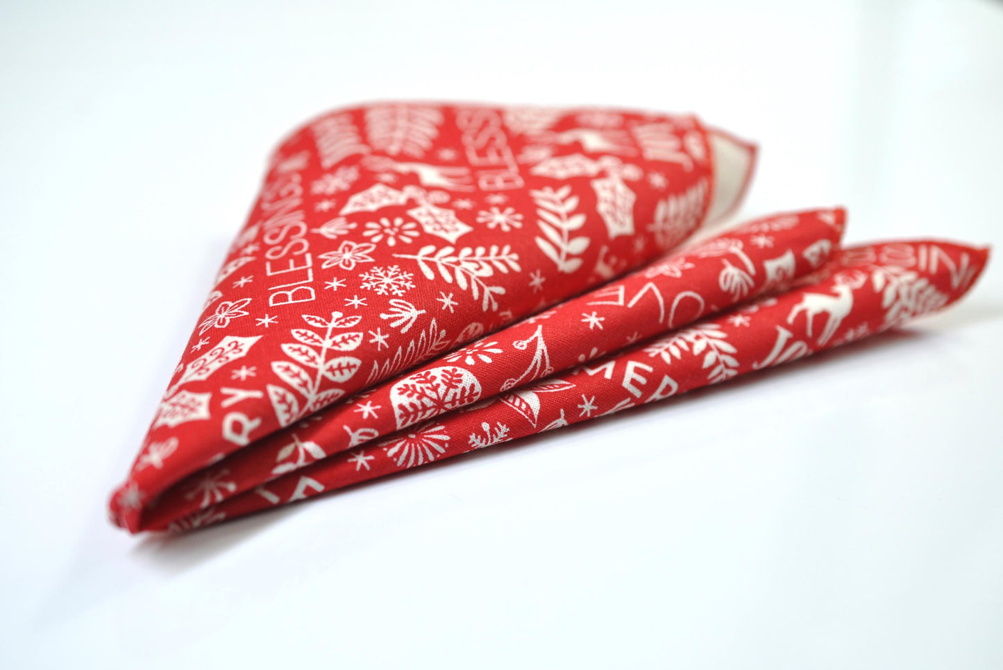 Pocket Square Handkerchief Snowflakes, Reindeer Merry Lettering Xmas Christmas Hanky Suit&Tuxedo Men / Youth/ Boy Kids / Baby Infant Toddler