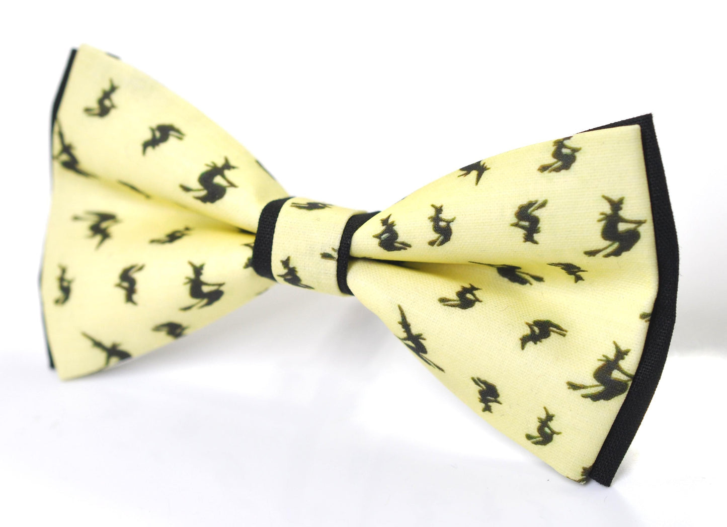 Halloween Black Witch on Broomstick Bow tie Bowtie + Black Suspenders Braces for Men / Youth Teenage/ Boys Kids / Baby Infant Toddler