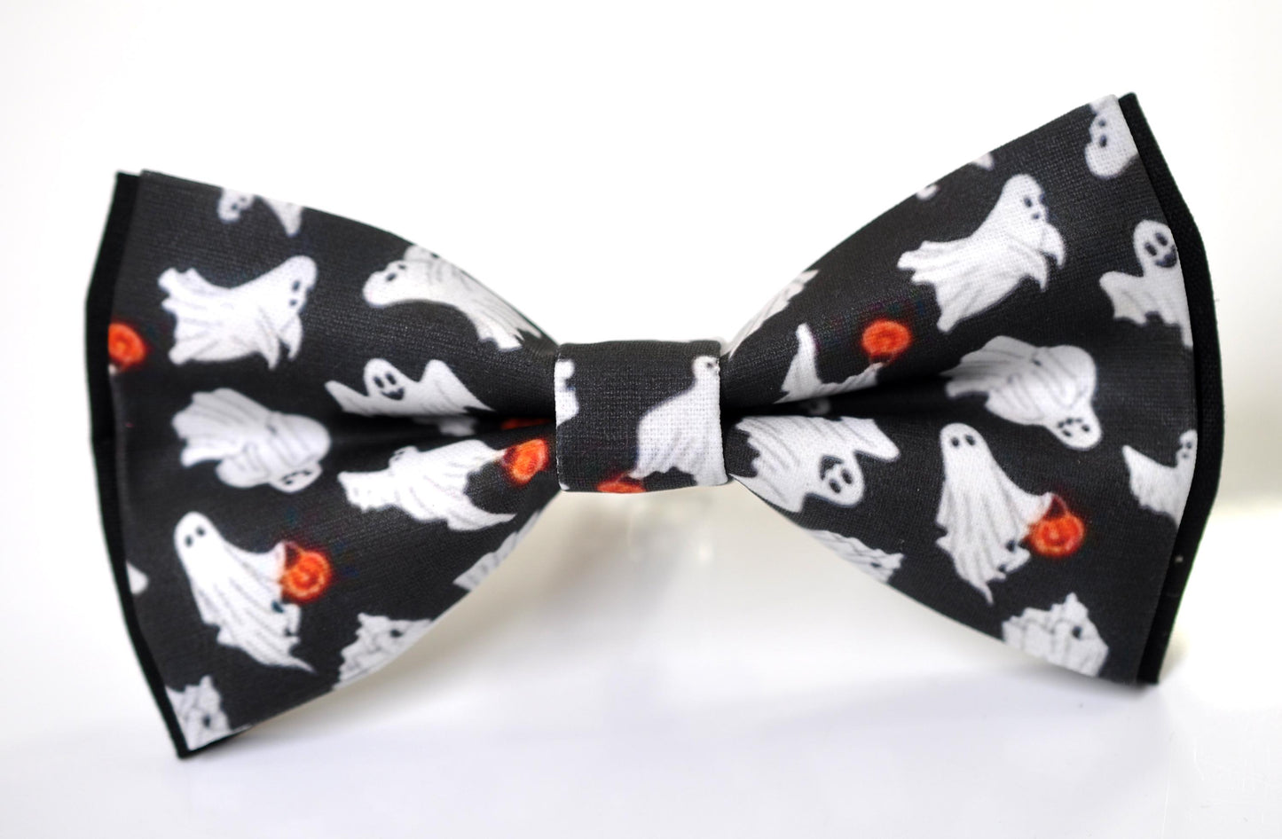 Halloween Pumpkins and Ghost Bow tie Bowtie + Black Suspenders Braces for Men / Youth Teenage/ Boys Kids / Baby Infant Toddler