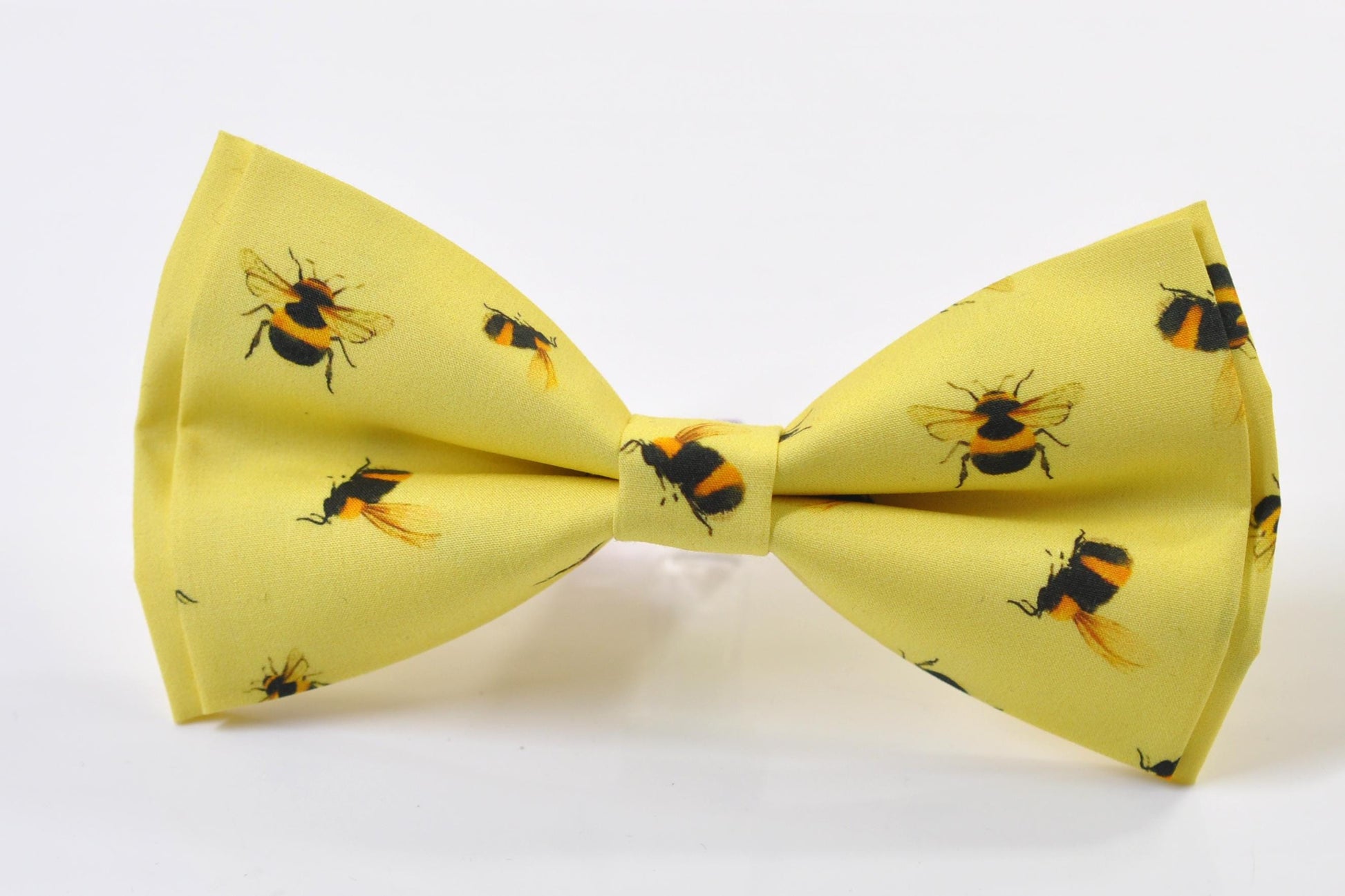 Yellow Bee Bees Cotton Bow tie + Yellow Elastic Suspenders Braces for Men / Youth Teenage / Boy Kids / Baby Infant Todler