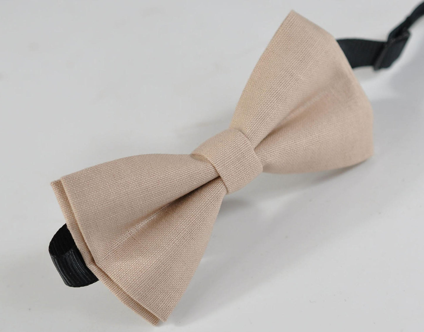 Light Beige Sand Pale Brown Cotton Bow tie + Elastic Suspenders Braces for Men / Youth Teenage / Boys Kids / Baby Infant Toddler
