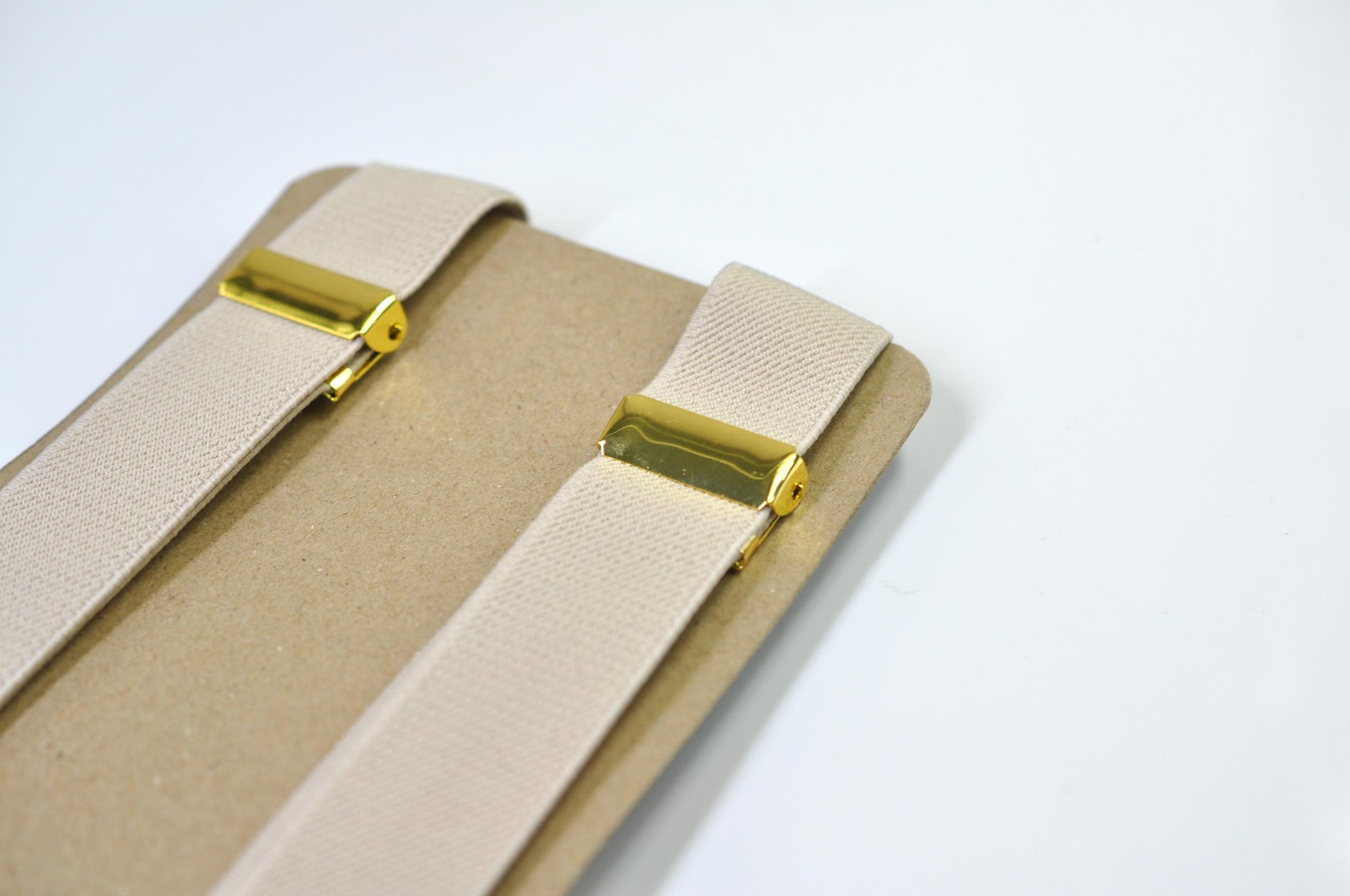 Light Beige Sand Pale Brown 25MM Elastic Y-Back Suspenders Braces Quality Silver Clips Men Adult / Youth / Kids Boy /Toddler Baby Infant
