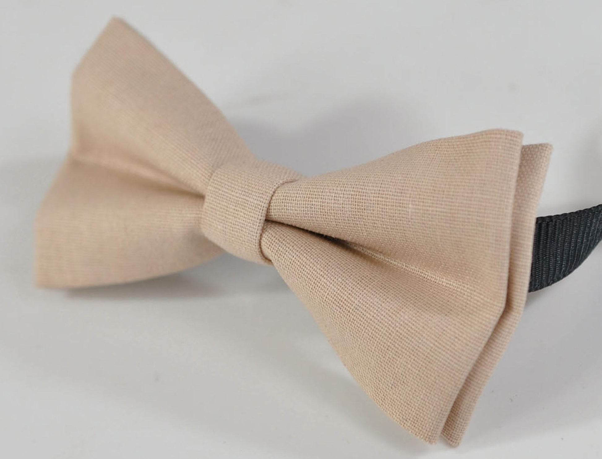 Light Beige Sand Pale Brown Cotton Bow tie + Elastic Suspenders Braces for Men / Youth Teenage / Boys Kids / Baby Infant Toddler