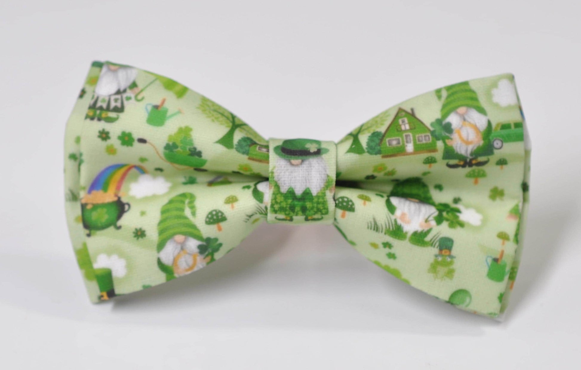 Happy St Patrick’s Day Green Rainbow Clover Green Bow tie + Green Beer Mugs Suspenders Braces for Men /Youth/ Boy Kids / Baby Infant Toddler