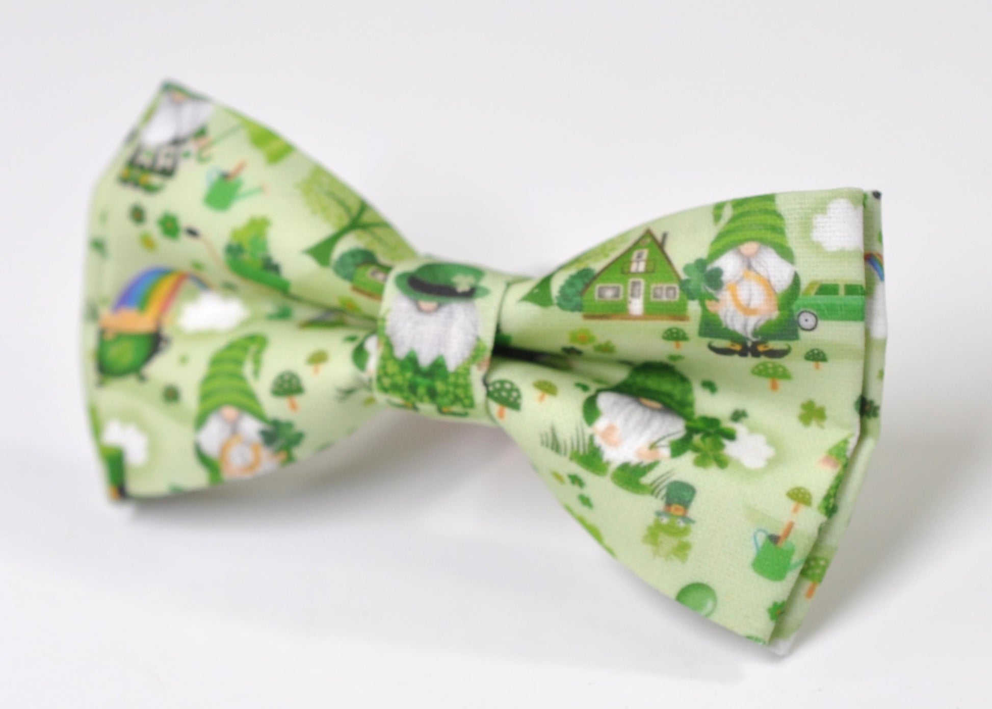 Happy St Patrick’s Day Green Rainbow Clover Green Bow tie + Green Beer Mugs Suspenders Braces for Men /Youth/ Boy Kids / Baby Infant Toddler