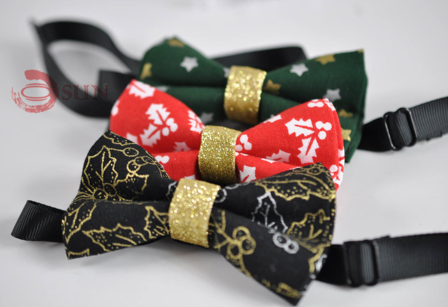 Boys Kids 100% Cotton Xmas Christmas TODDLER Bow Tie Bowtie Party Wedding 1-6 Years Old