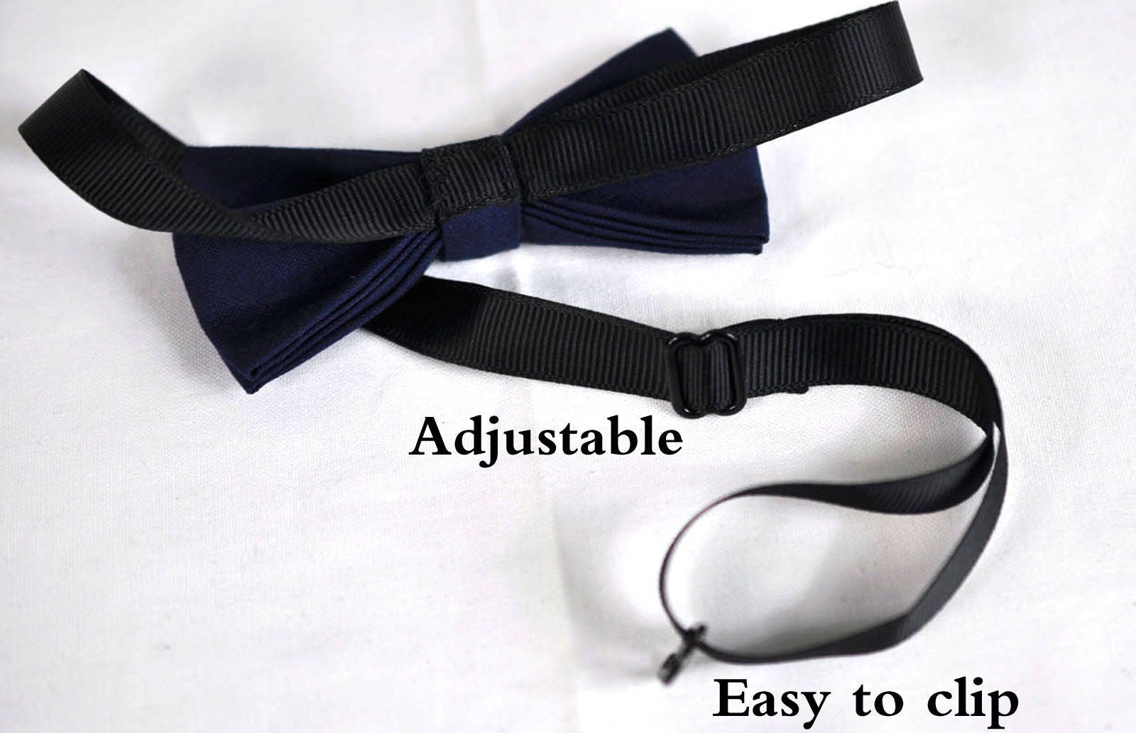 Boy Kids Baby 100% Cotton NAVY Blue Bow Tie Bowtie Party Wedding 1-6 Years Old