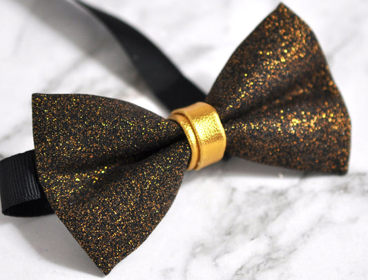 Kids Boys Faux Leather Shining Bowtie Bow Tie 1-6 Years Old Wedding Party TAUPE COFFEE GOLD