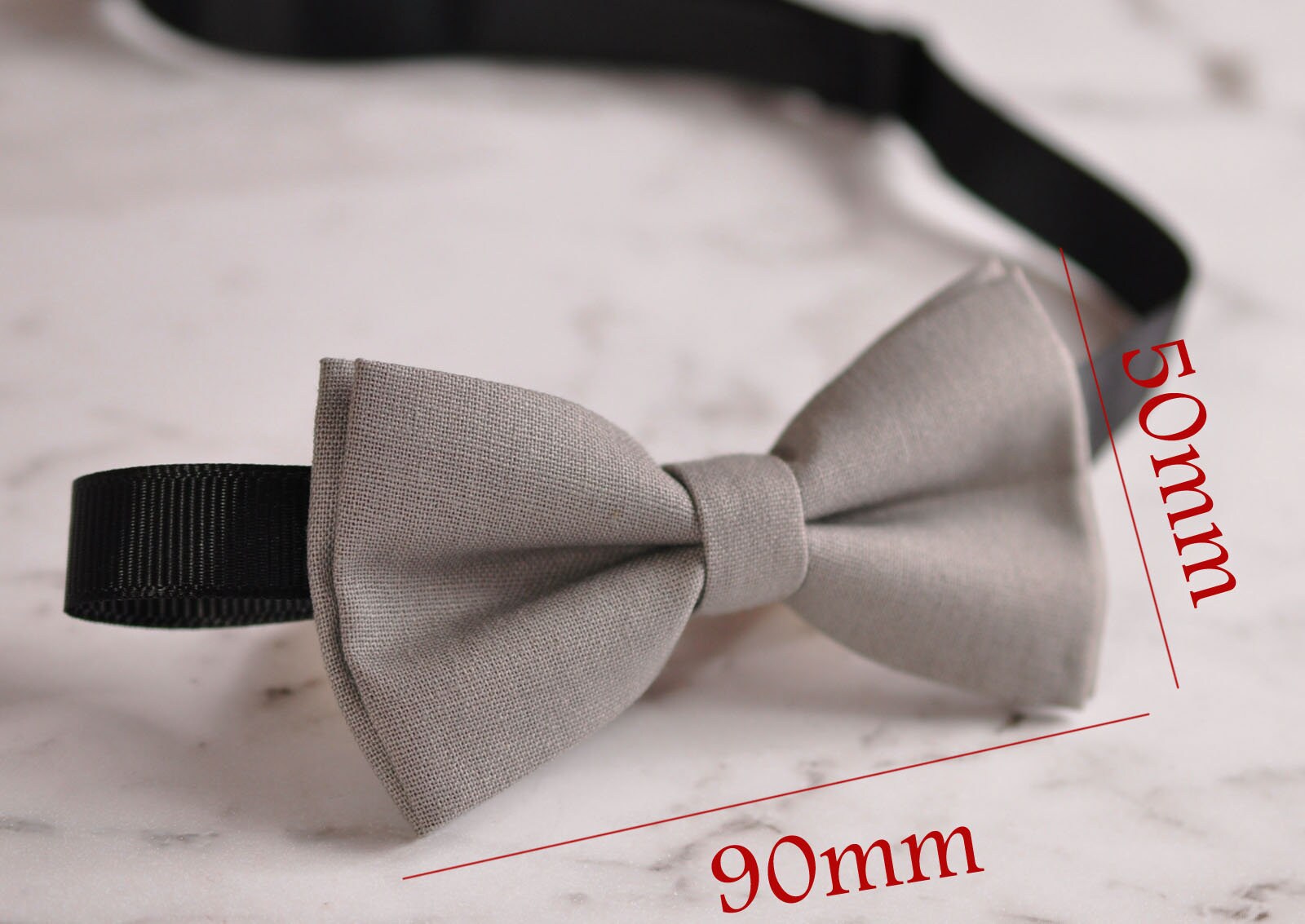 Boy Kids Baby infant children 100% Cotton GREY Bow Tie Bowtie Party Wedding 1-6 Years Old