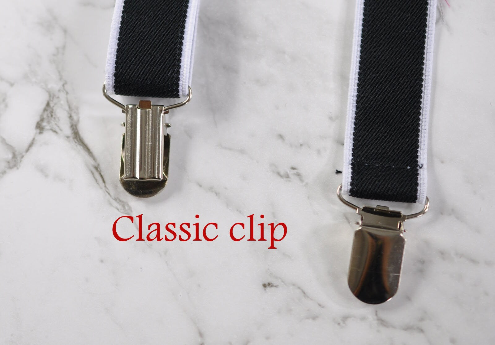 Black and White Cotton Bow Tie + Matched Elastic Suspenders Braces Sets for Baby infant / Boy Kids / Youth Teenage / Men Adult