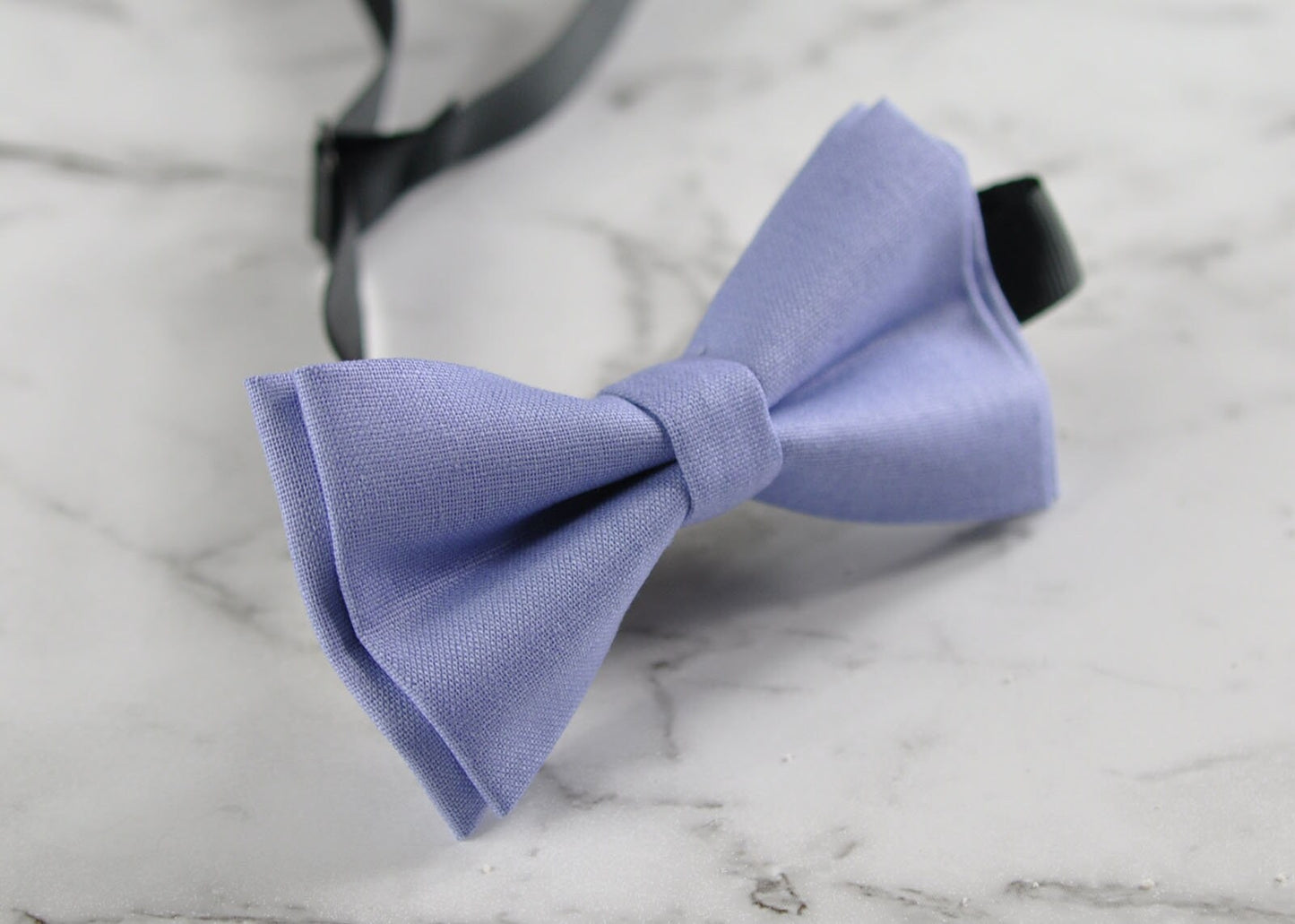 MEN Women 100% Cotton Matte JACARANDA Light Purple Solid Craft Bow Tie Bowtie Wedding Party Hand Made