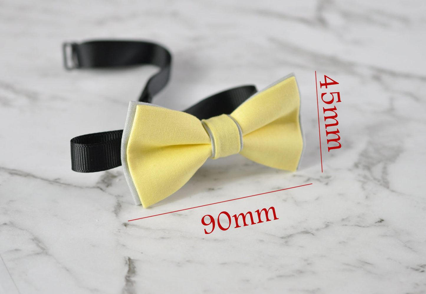 Boy Kids Baby Cotton Baby Yellow Grey Bow Tie Bowtie Party Wedding 1-6 Years Old