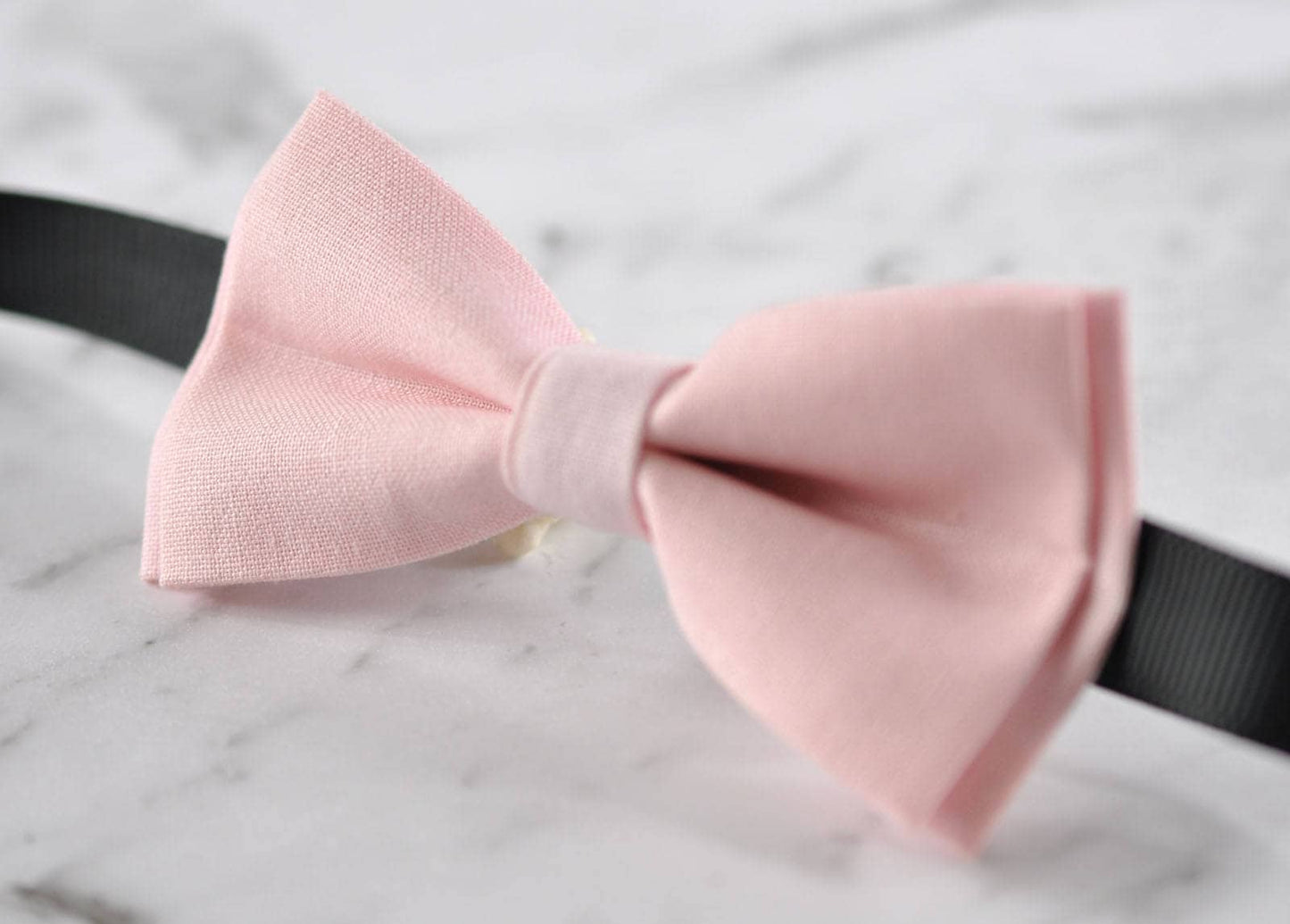 BOY KIDS Baby Infant Khaki Clip-on Braces Elastic Suspenders + 100% PINK Cotton Bowtie Bow Ties Cravat Fits 1-6 Years Old