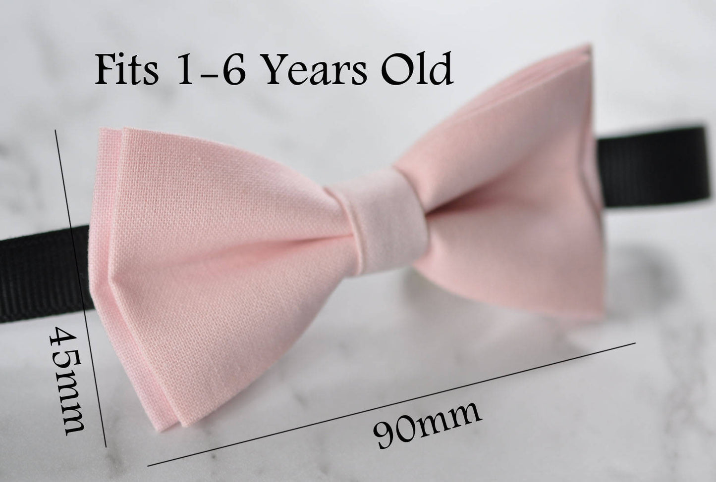 BOY KIDS Baby Infant Khaki Clip-on Braces Elastic Suspenders + 100% PINK Cotton Bowtie Bow Ties Cravat Fits 1-6 Years Old