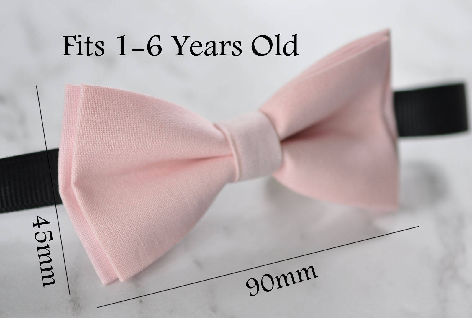 BOY KIDS Baby Infant Khaki Clip-on Braces Elastic Suspenders + 100% PINK Cotton Bowtie Bow Ties Cravat Fits 1-6 Years Old