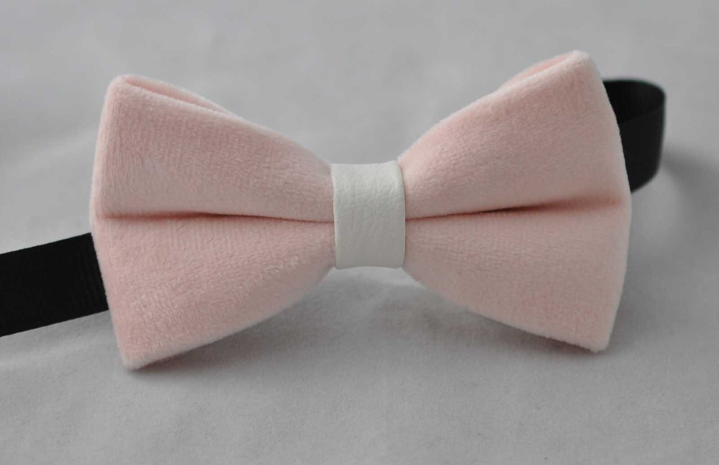 Baby Kids Boy Solid Baby Pink Velvet Bowtie Bow Tie 1 to 6 Years Old Wedding