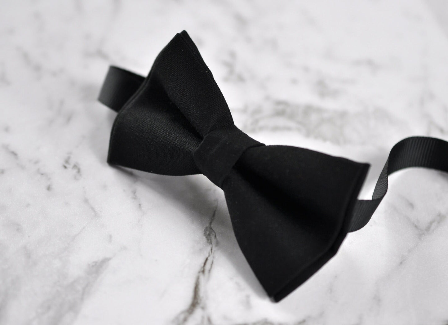 Boy Kids Baby infant 100% Cotton Black Solid Bow Tie Bowtie Party Wedding 1-6 Years Old