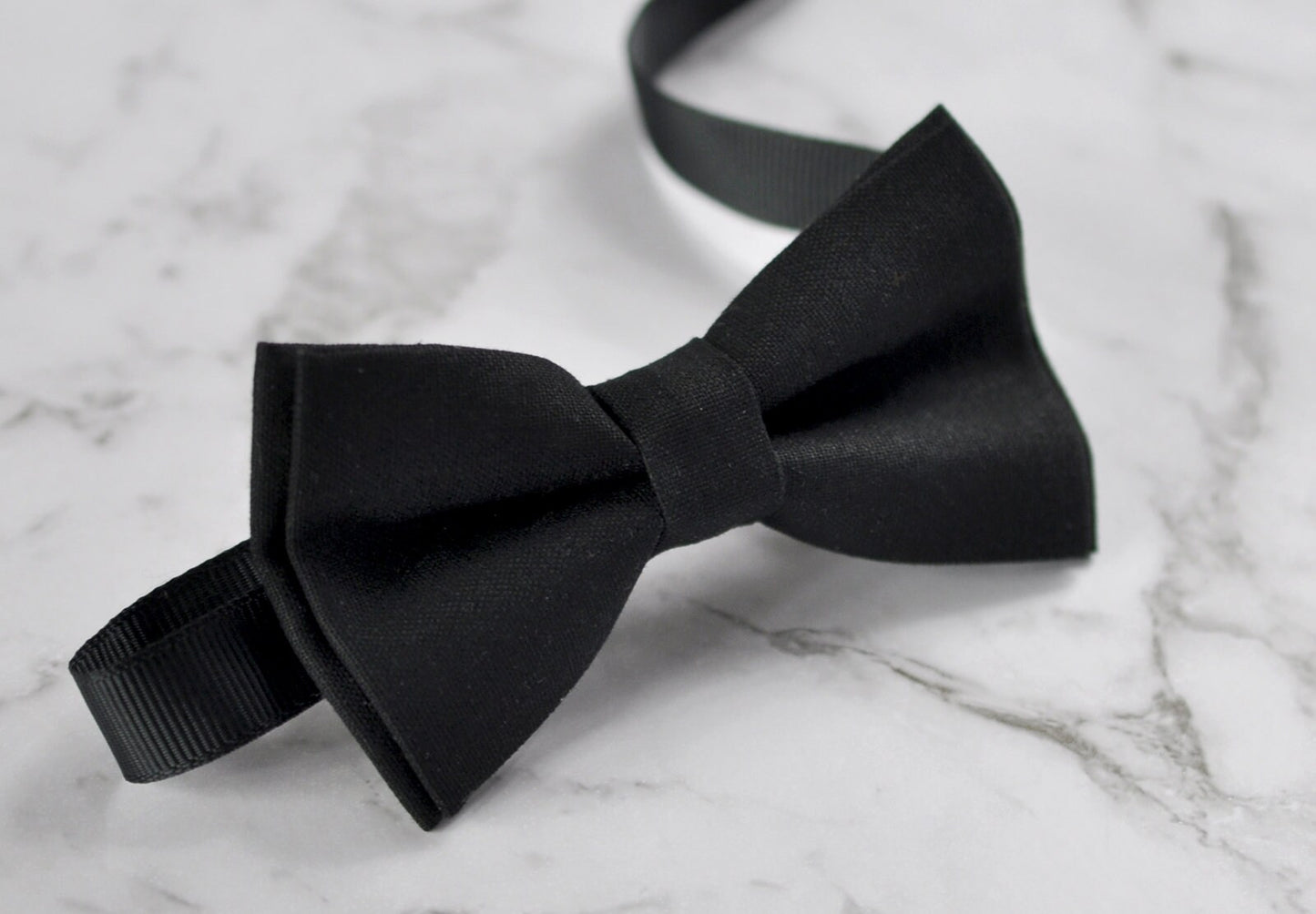 Boy Kids Baby infant 100% Cotton Black Solid Bow Tie Bowtie Party Wedding 1-6 Years Old