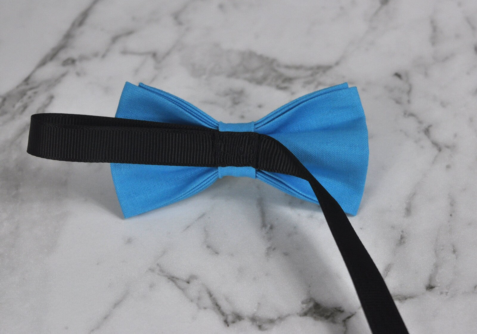 Boy Kids Baby 100% Cotton AQUA Bright Blue Bow Tie Bowtie Party Wedding 1-6 Years Old