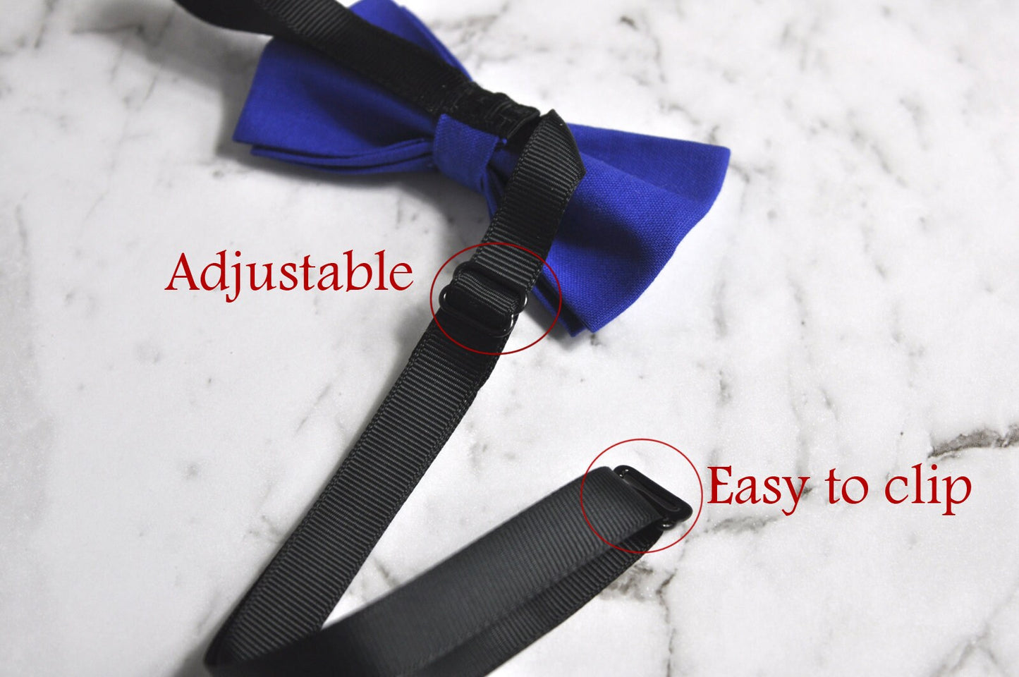 Unisex Men 100% Cotton Quality Indigo Royal Blue Solid Color Handmade Bow Tie Bowtie Craft Wedding Party