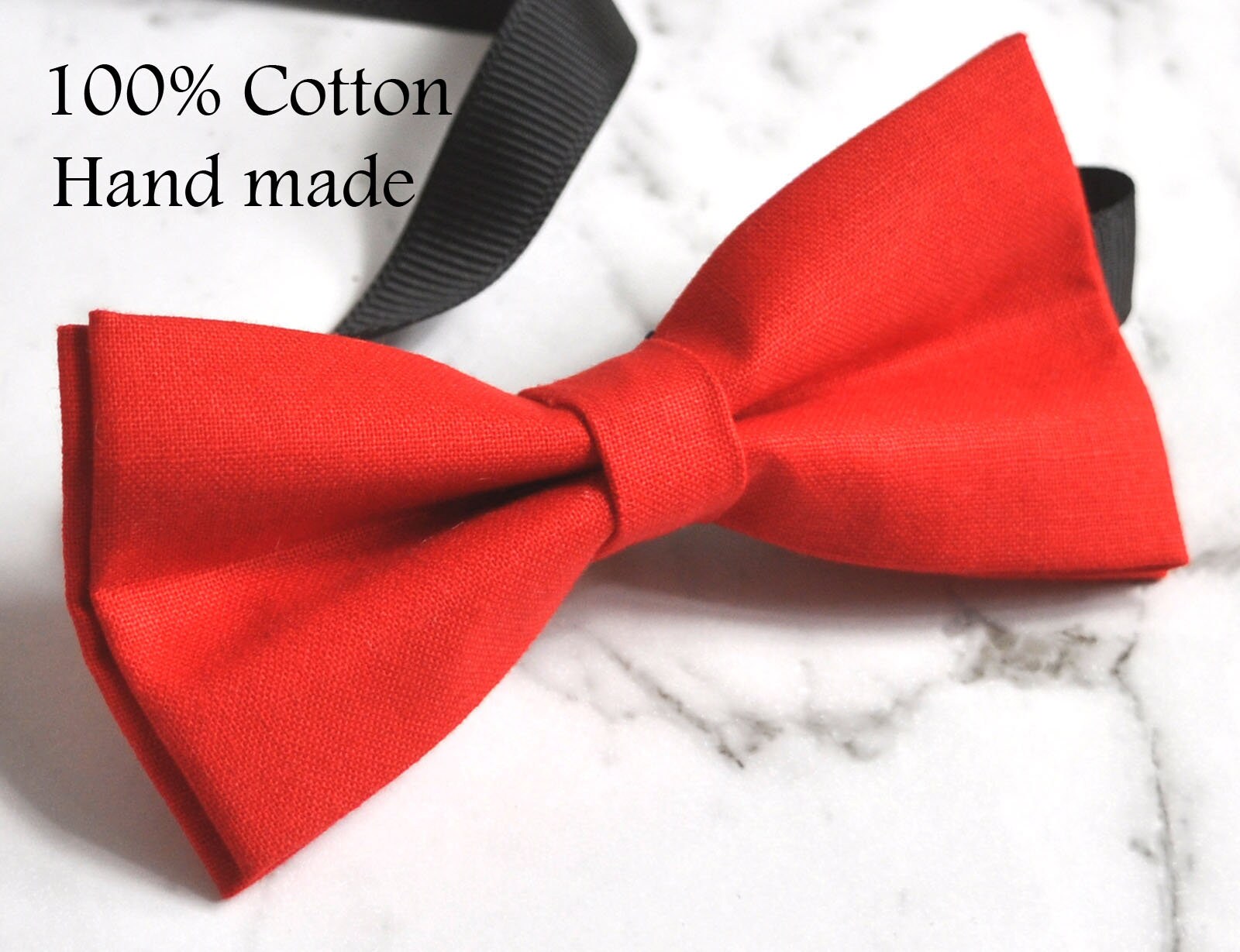 Boy Kids Baby 100% Cotton Bright RED Page Boy Bow Tie Bowtie Party Wedding 1-6 Years Old