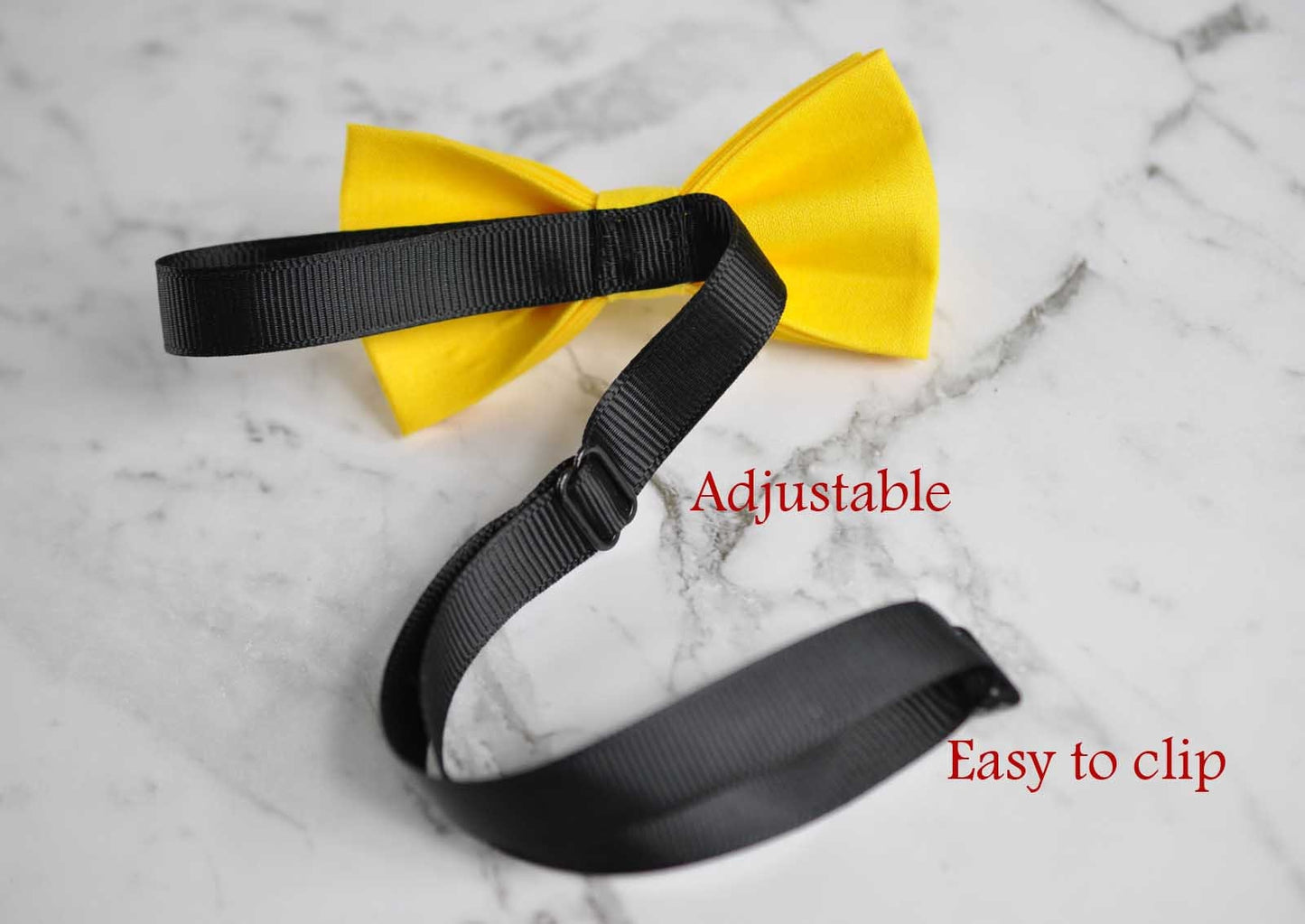 Boy Kids Baby Page Boy 100% Cotton Bright Yellow Bow Tie Bowtie Party Wedding 1-6 Years Old