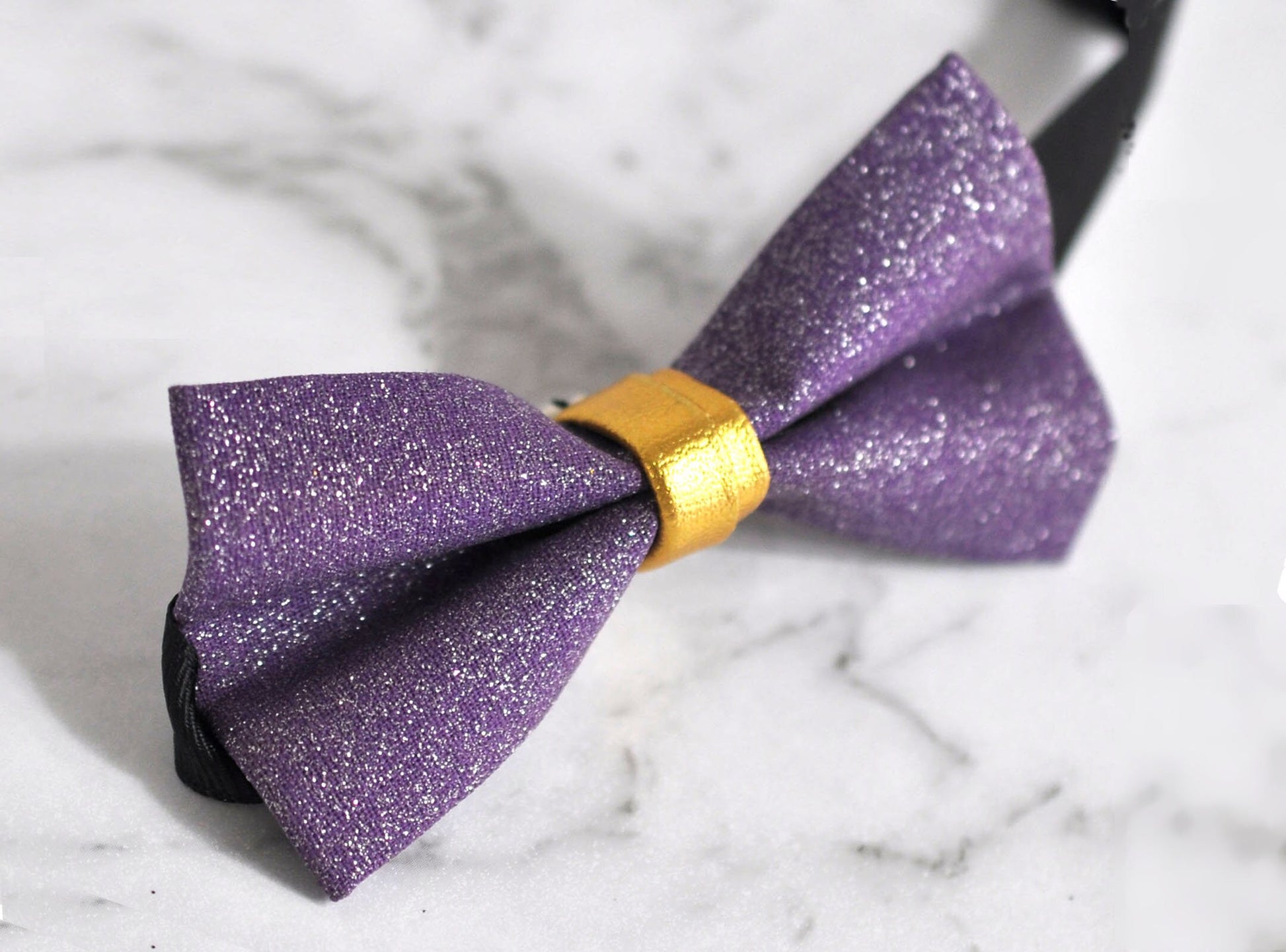 Kids Boys Faux Leather Shining Bowtie Bow Tie 1-6 Years Old Wedding Party Purple