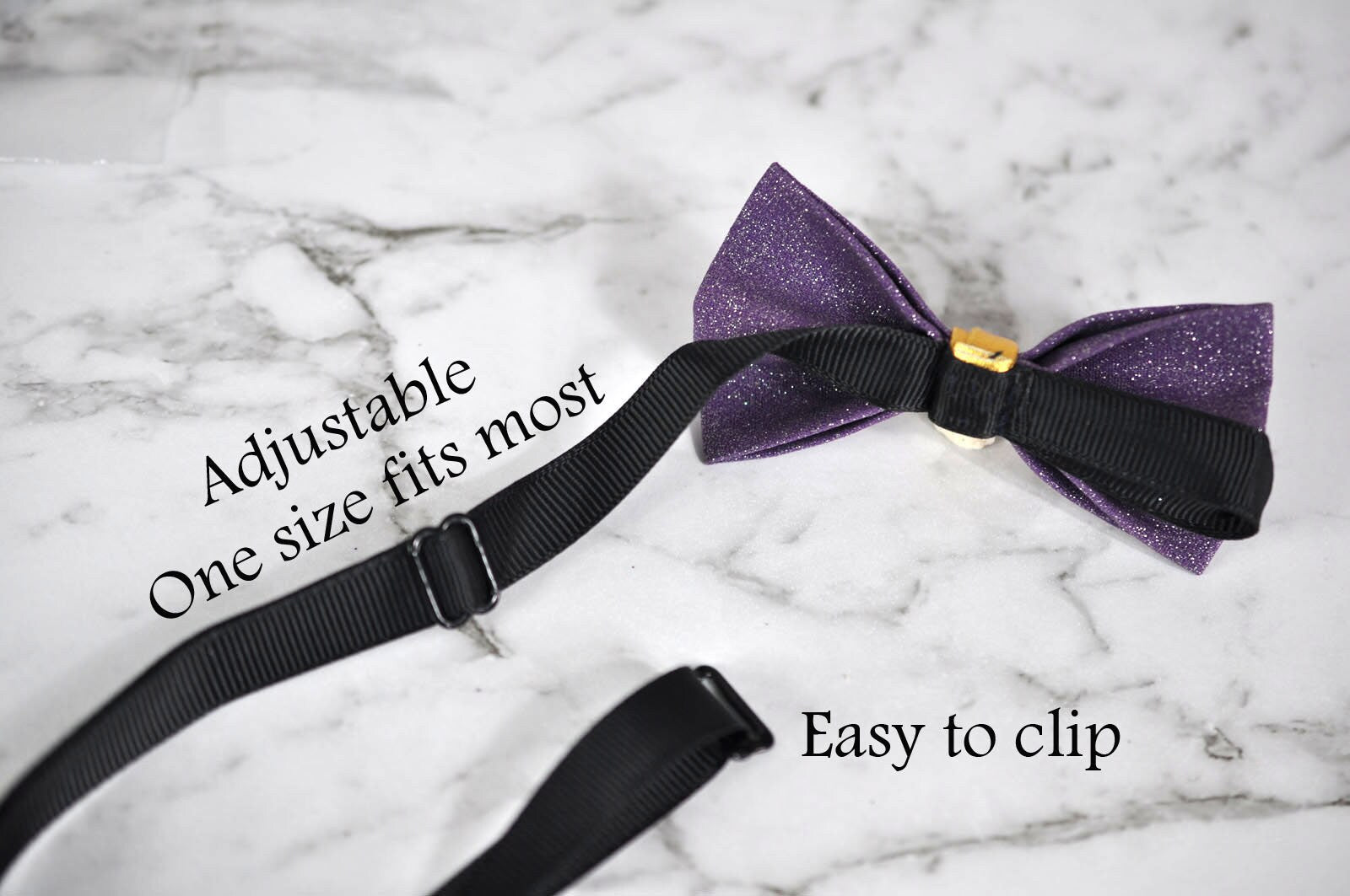 Kids Boys Faux Leather Shining Bowtie Bow Tie 1-6 Years Old Wedding Party Purple