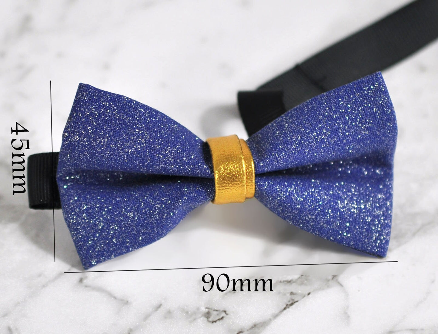 Baby Boy Kids Shining Faux Leather Bow Tie Bowtie Wedding Party Black Royal Blue Gold Taupe Purple 1-6 Years Old