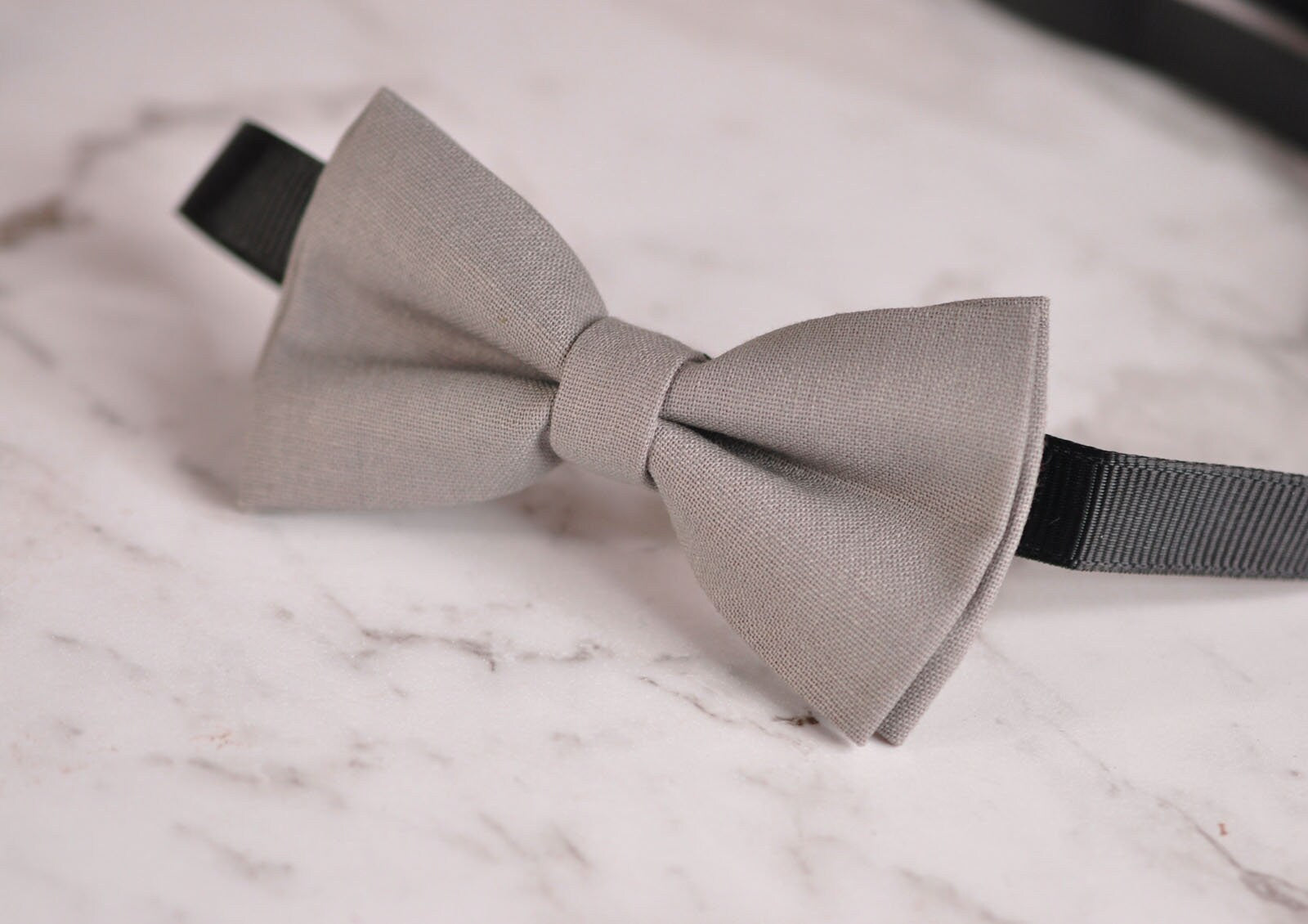 Boy Kids Baby infant children 100% Cotton GREY Bow Tie Bowtie Party Wedding 1-6 Years Old