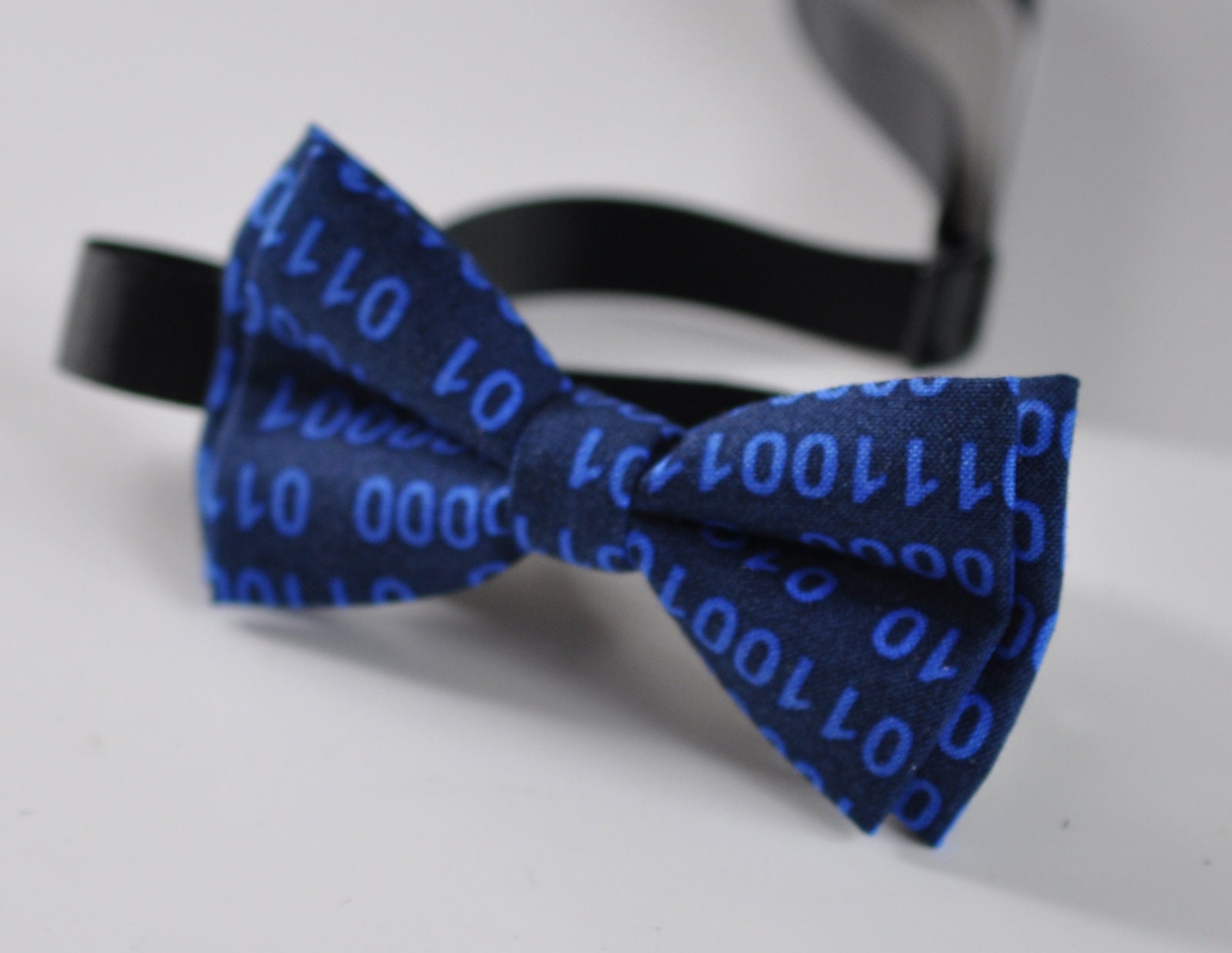 Baby Page Boy Kids 100% Cotton Navy Blue 0100 Binary Code Bow tie Bowtie Fits 1-6 YEARS OLD