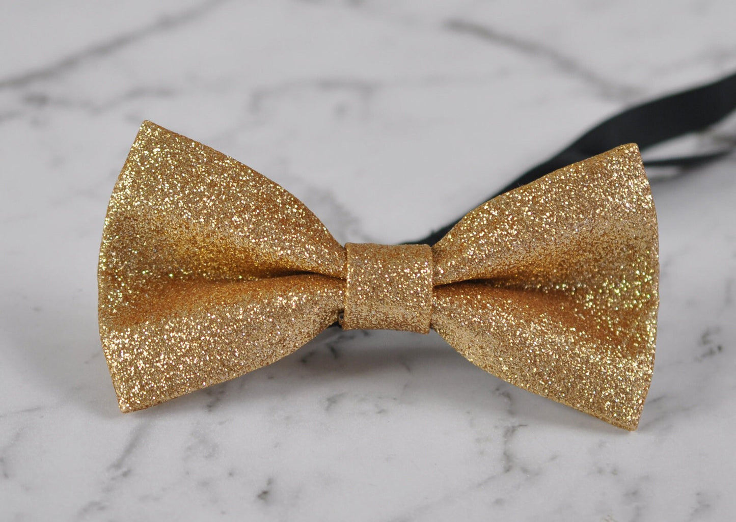 Mens Women Faux Leather SOLID Gold Golden Shining Bow Tie Bowties Wedding Party Dance Ball