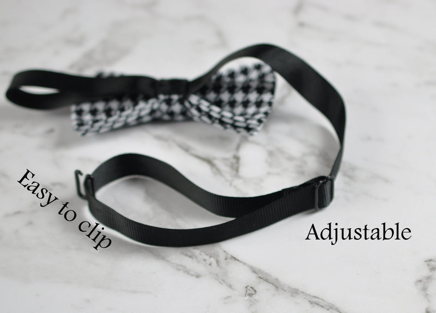 Boy Kids Baby Infant Children Black and White Houndstooth Grids Bow Tie Bowtie 1-6 Years Old Wedding Party