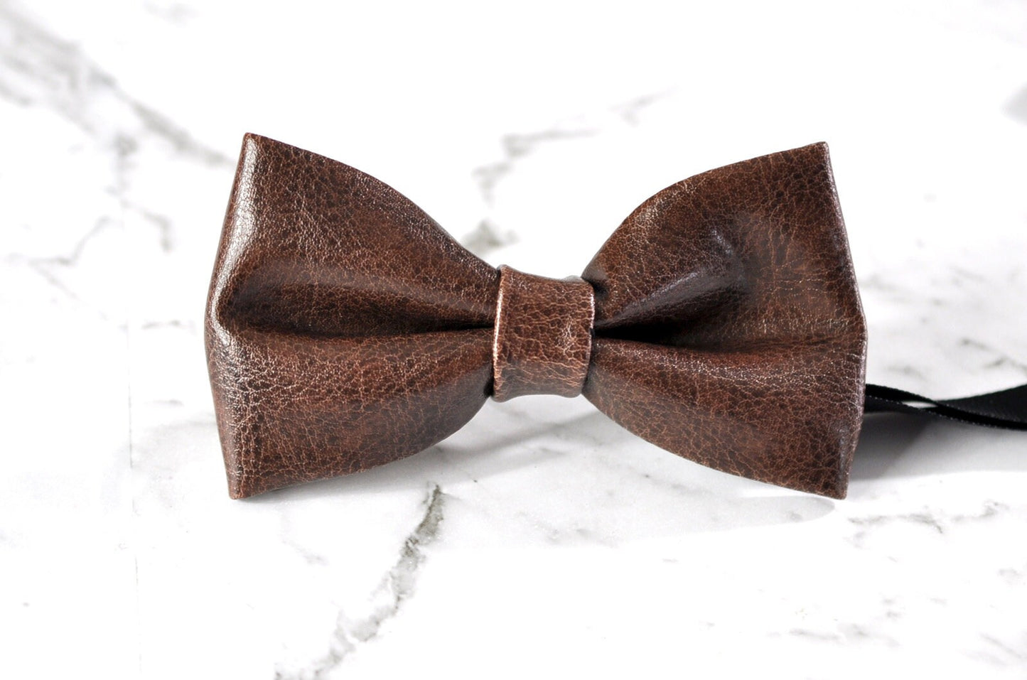 Boy Baby Kids Page Boy Coffee Deep Brown Faux Leather Bow Tie Bowtie and Faux Leather Coffee Suspenders Braces Sets 1-6 Years Old