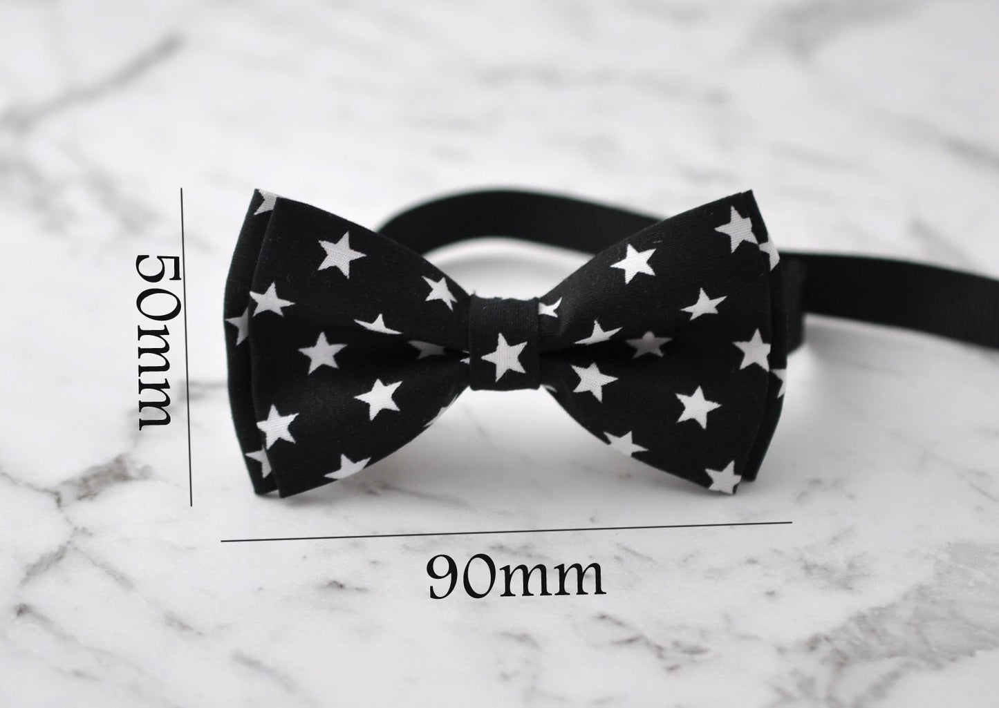 Boy Kids Baby Infant Black White Stars Pattern Cotton Bow Tie and Black Elastic Adjustable Suspenders Braces Sets Fits 1-6 Years Old