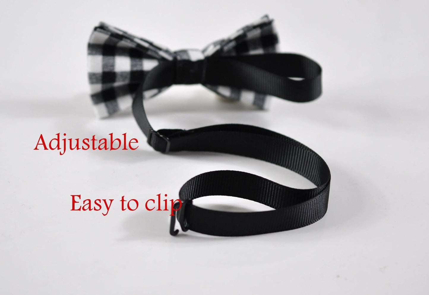 Boy Kids Page Boy Black White Grey Grids Pattern Cotton Bow Tie + Black White Grids Suspenders Braces Set Fits 1-6 Years Old Wedding Party