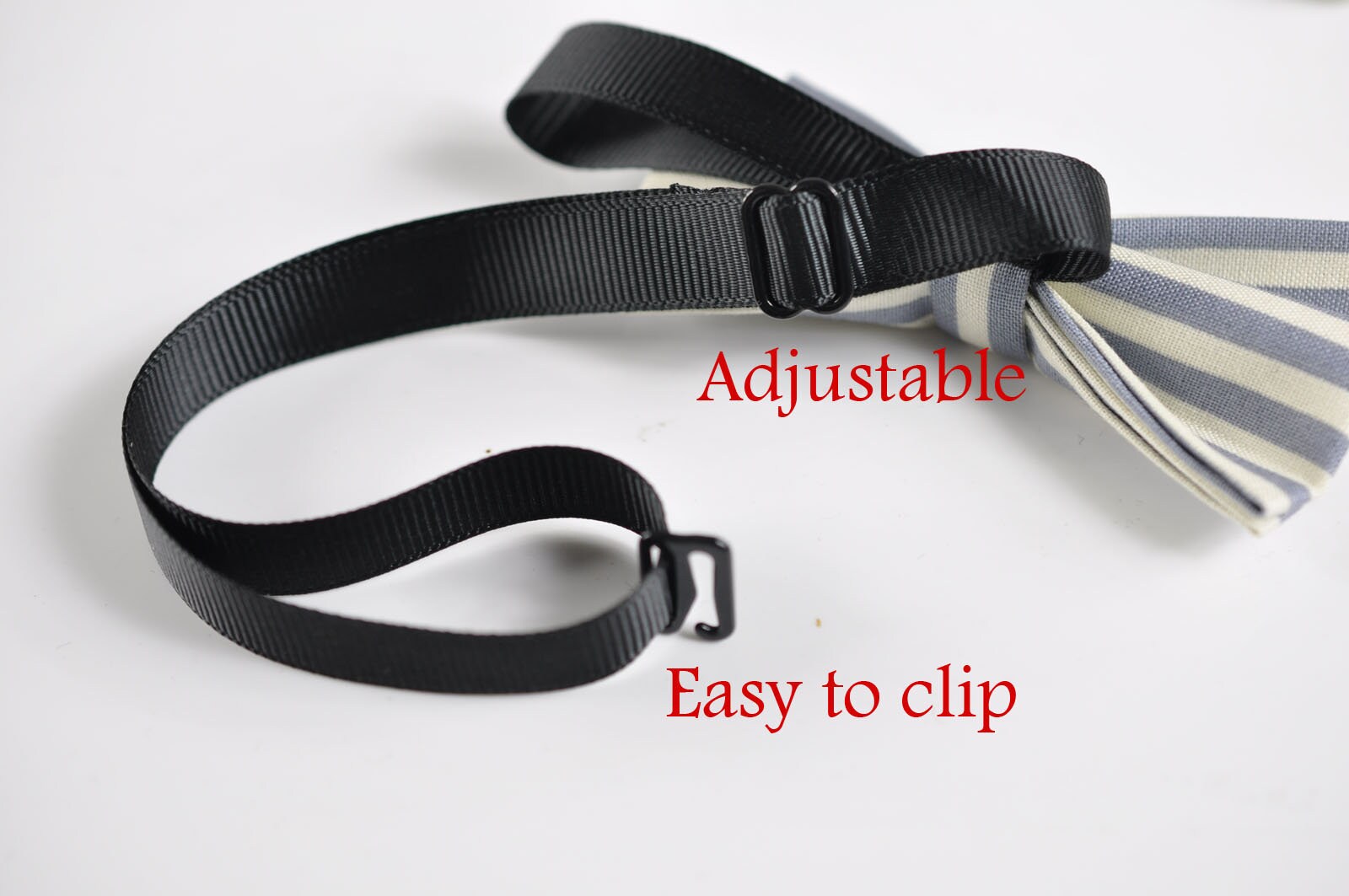 Boy Kids Page Boy ELEMENTS STRIPE GREY Stripes Pattern Cotton Bow Tie + Grey Solid Suspenders Braces Set Fits 1-6 Years Old Wedding Party